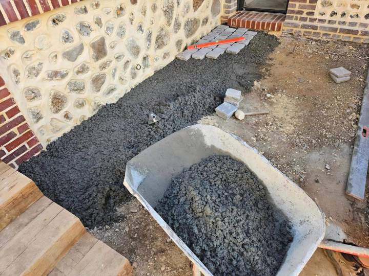 Pavage terrasse Gournay-en-Bray