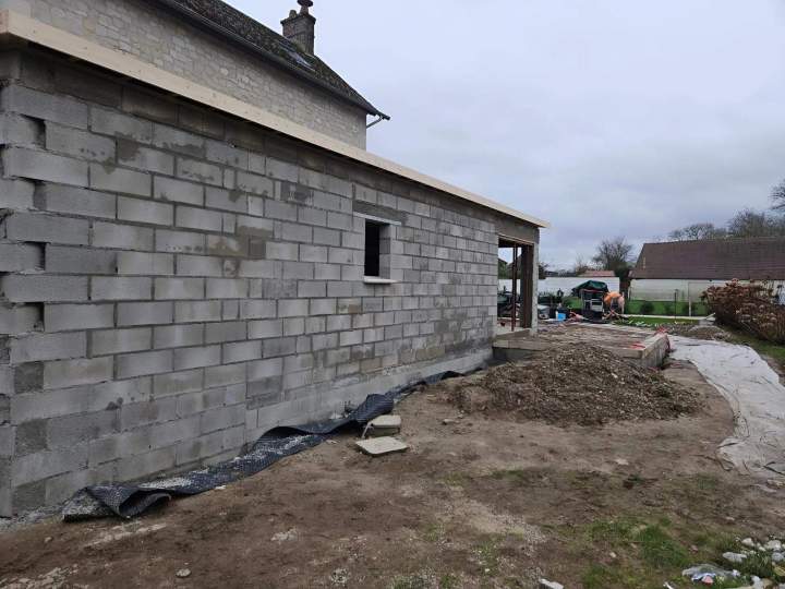 Construction extension Gournay-en-Bray