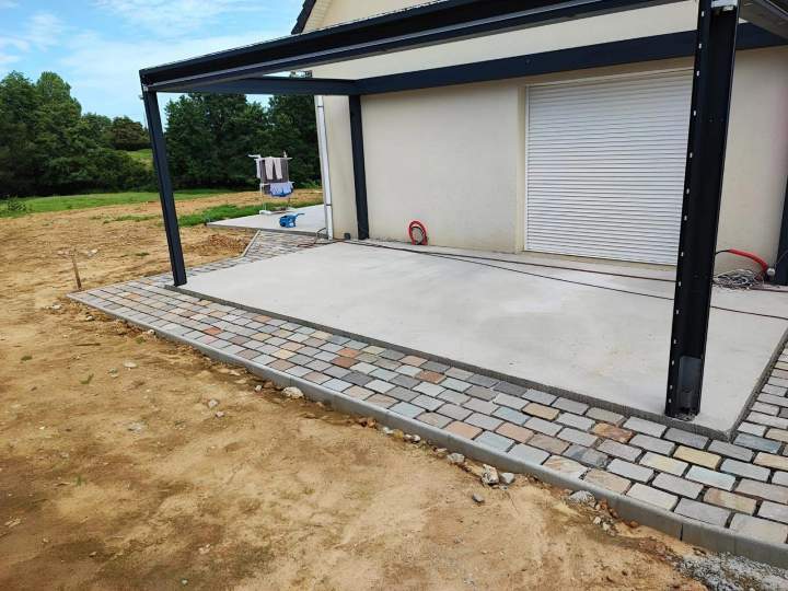 Travaux pavage extérieur Gournay-en-Bray